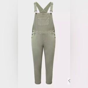 Twill Crop Overall - Sage Green